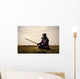 Kendo Fighter with Shinai Wall Decal