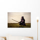 Kendo Fighter with Shinai Wall Decal