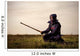 Kendo Fighter with Shinai Wall Decal