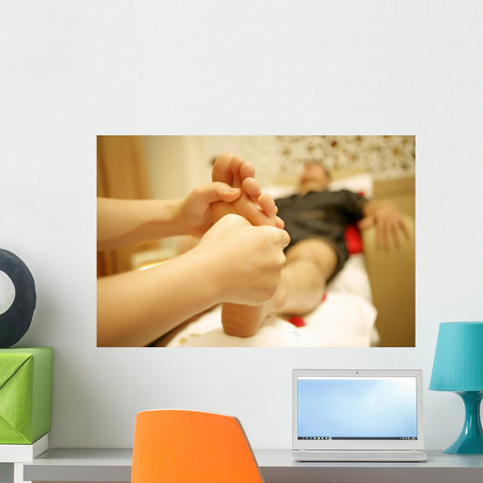 Foot Massage Wall Decal Design 1