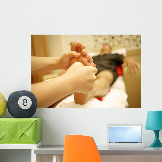 Foot Massage Wall Decal Design 1