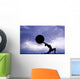 Pilates Silhouette Sunset Wall Decal
