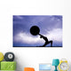 Pilates Silhouette Sunset Wall Decal