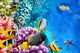 Underwater World with Corals Wall Decal Design 1