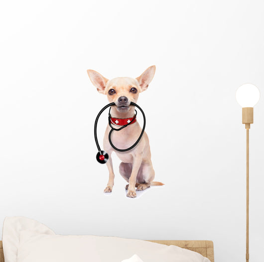 Medical Doctor Dog Wall Decal Design 1