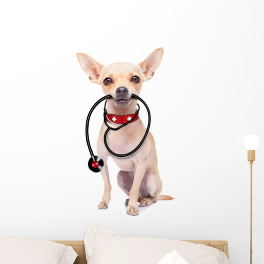 Medical Doctor Dog Wall Decal Design 1