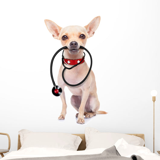 Medical Doctor Dog Wall Decal Design 1