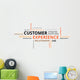 Word Cloud Customer Experience Wall Decal