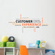 Word Cloud Customer Experience Wall Decal