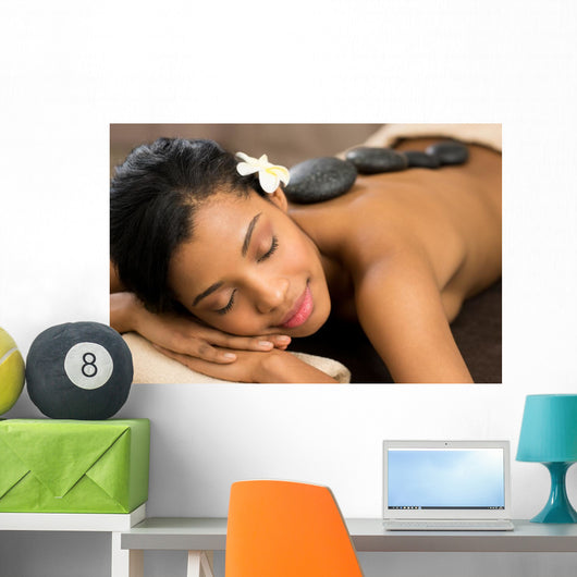 Woman Relaxing Spa Wall Decal