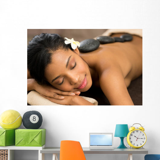Woman Relaxing Spa Wall Decal