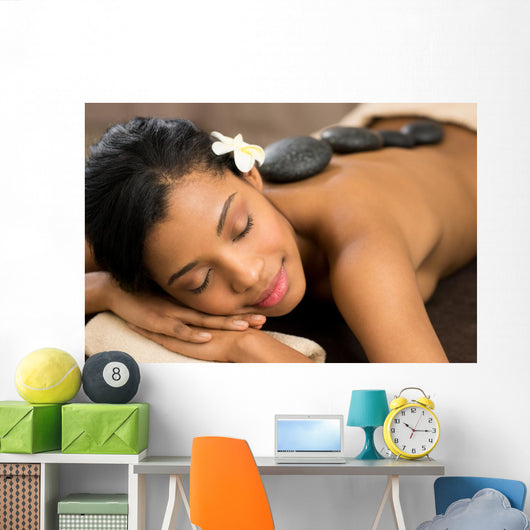 Woman Relaxing Spa Wall Decal
