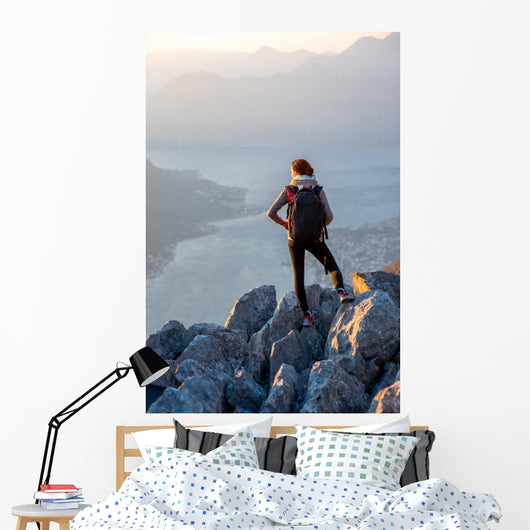 Young Photographer Top Mountain Wall Decal Design 2