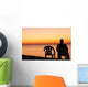Man Sits Chair Alone Wall Decal