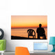 Man Sits Chair Alone Wall Decal