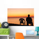 Man Sits Chair Alone Wall Decal