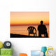 Man Sits Chair Alone Wall Decal