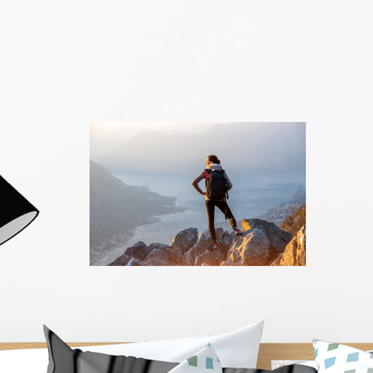 Young Photographer Top Mountain Wall Decal Design 1