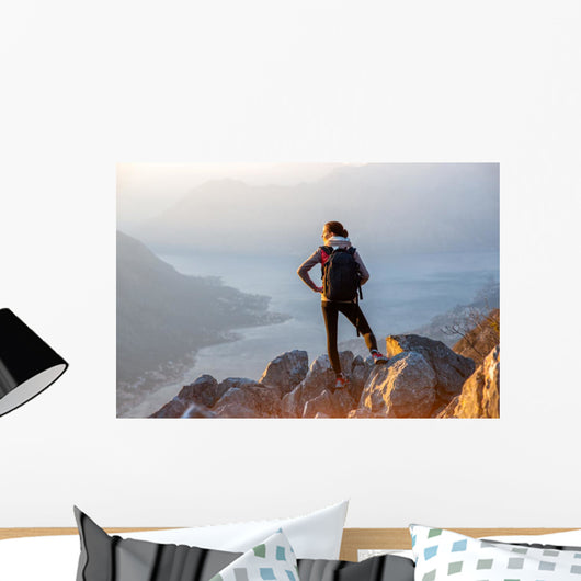 Young Photographer Top Mountain Wall Decal Design 1