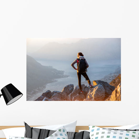 Young Photographer Top Mountain Wall Decal Design 1