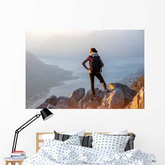 Young Photographer Top Mountain Wall Decal Design 1