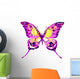 Watercolor Purple Butterfly Wall Decal