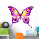 Watercolor Purple Butterfly Wall Decal