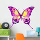 Colorful Rainbow Butterfly Wall Decal Design 3
