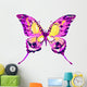 Colorful Rainbow Butterfly Wall Decal Design 3