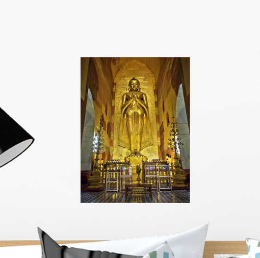 Revered Standing Buddha Statue Wall Decal
