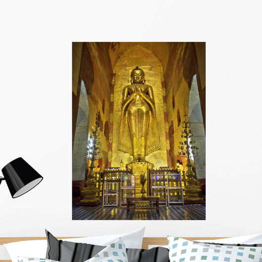 Revered Standing Buddha Statue Wall Decal