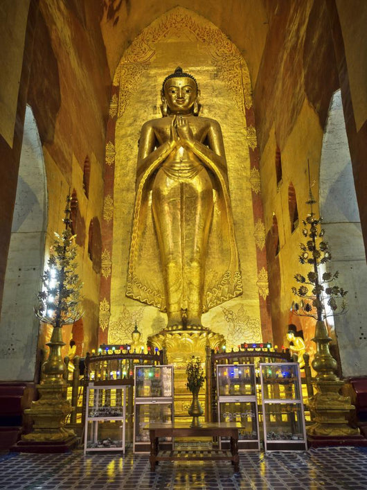 Revered Standing Buddha Statue Wall Decal