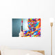 Portrait Bright Beautiful Girl Wall Decal Design 1