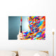 Portrait Bright Beautiful Girl Wall Decal Design 1