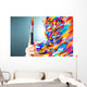 Portrait Bright Beautiful Girl Wall Decal Design 1