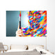 Portrait Bright Beautiful Girl Wall Decal Design 1