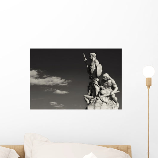 Sculpture Vittoriano Rome Black Wall Decal