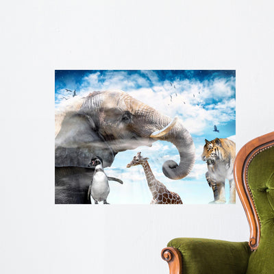 Reworked Wall Decal shown on a wall