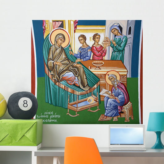 Jerusalem Fresco Nativity St Wall Decal