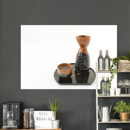 徳利とお猪口 Wall Mural