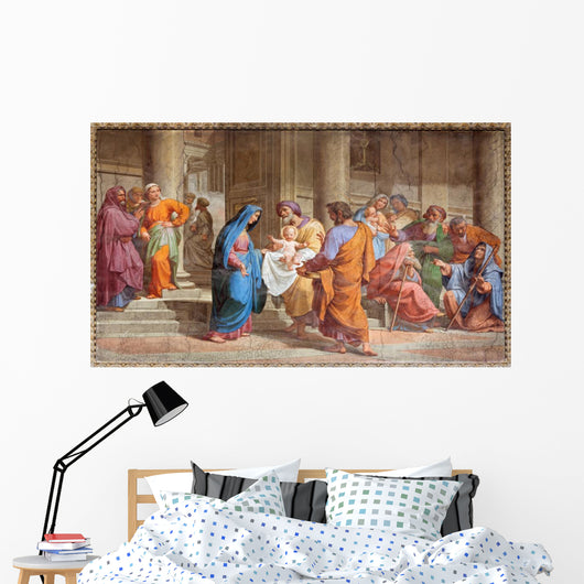 Classical Holy Family Wall Decal