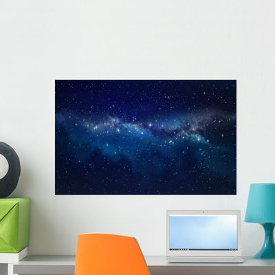 Deep Space Wall Decal shown on a wall