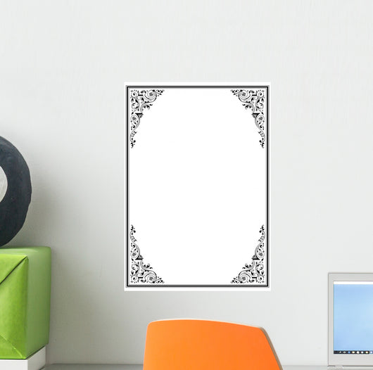 Frame with Ornament Wall Decal