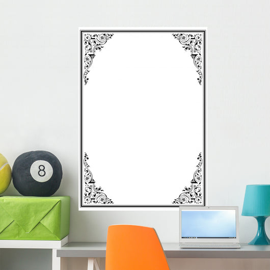 Frame with Ornament Wall Decal