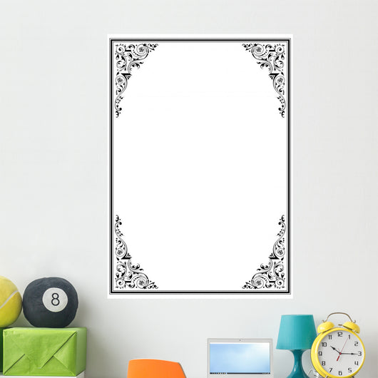 Frame with Ornament Wall Decal