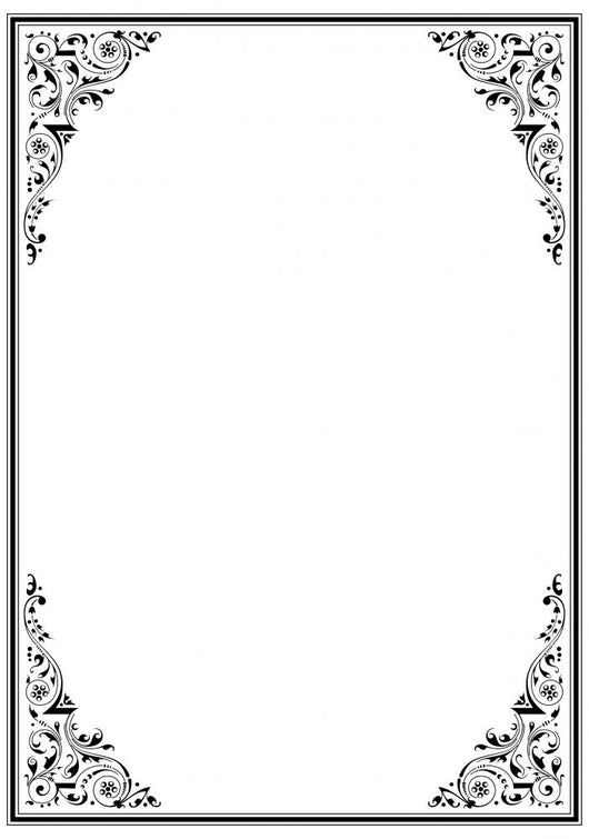 Frame with Ornament Wall Decal