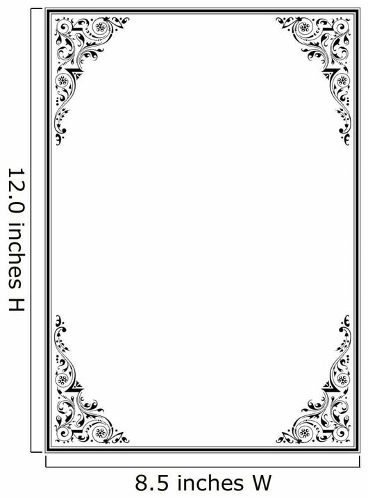 Frame with Ornament Wall Decal