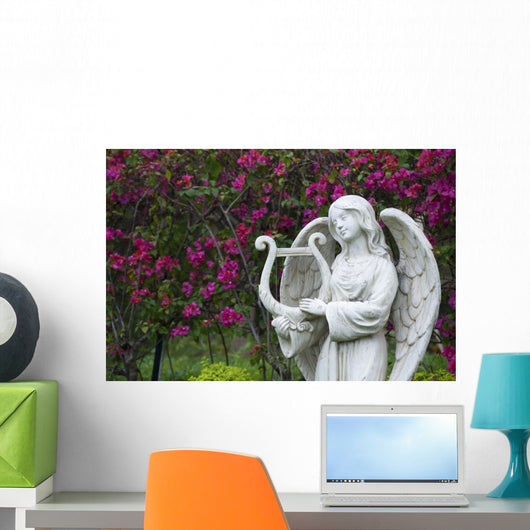 White Marble Statue Angel Wall Decal