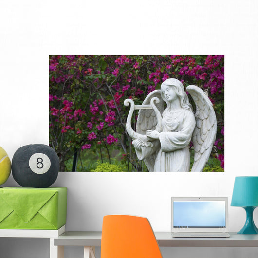 White Marble Statue Angel Wall Decal