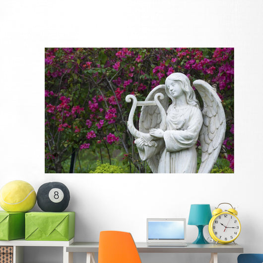 White Marble Statue Angel Wall Decal